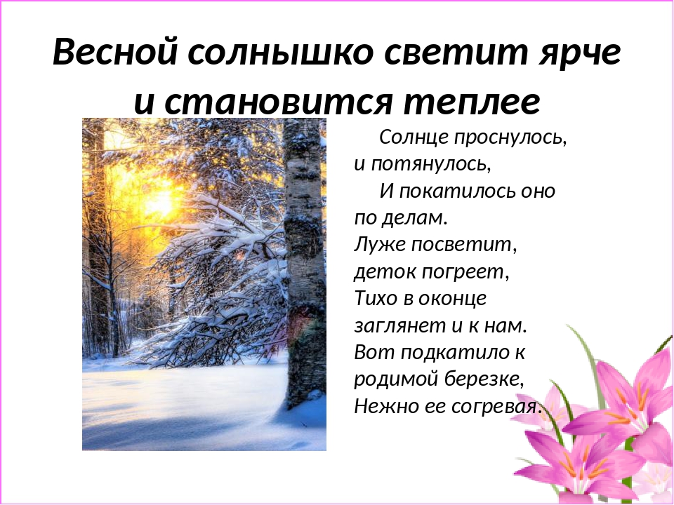 И вот-вот к нам заглянет весна... И вот-вот к нам заглянет весна...